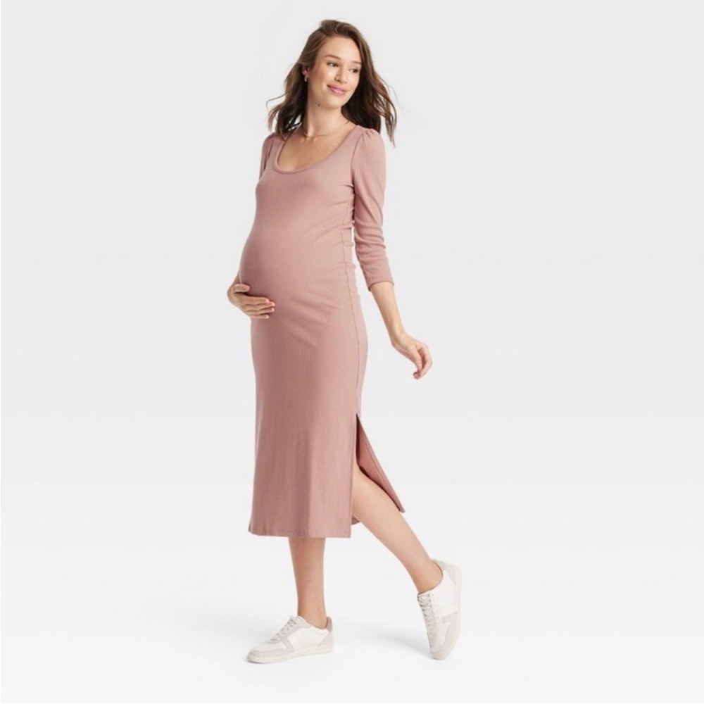 The Nines by HATCH Pink Maxi Dress